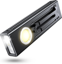 1300 Lumens Rechargeable EDC Pocket Flashlight, Flat & Clip-On Magnetic LED Flas picture