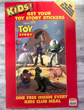Vintage 1995 Toy Story Burger King Kids Club Promo Poster 26x39 Disney Pixar picture