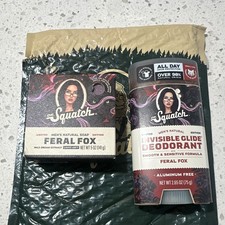 Dr. Squatch Feral Fox Bar Soap 5 oz + Aluminum-Free Deodorant 2.65 oz Set picture
