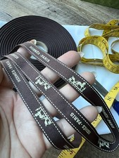 💯% Authentic ❤️Hermes , Brown w/white logo horse ribbon~sold by the yard picture
