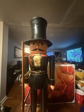 31” Inch VOLKMAR MATTHES WEST GERMANY WOODEN NUTCRACKER 7151 WOLFSOELDEN picture