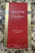 Rare Panthère de Cartier Coffret A Bijoux Jewelry Box Perfume Set 50ml & 4ml picture