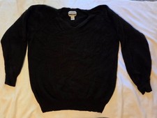 VTG Jeffrey Banks 100% Cashmere  Dark Brown Sweater Mens M 90s picture