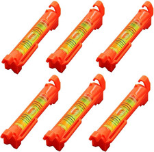 6x Hanging Bubble Line Level Small Horizontal String Spirit Levels Red picture