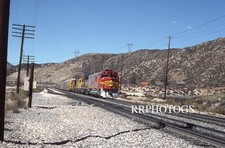 RAILROAD SLIDE SANTA FE AT&SF ACTION EMD FP45u LOCOMOTIVE #91 V4 c1990 picture