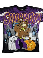 NWOT Vtg Single Stitch Scooby Doo Tultex Modern Boot Reprint T Shirt SZ Large picture