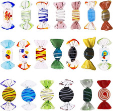 20PCS Vintage Glass Candy Ornaments – Party, Wedding, Christmas Decor (Style 1) picture