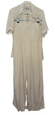 1930s/40s Barbizon ivory rayon crepe pyjama set picture