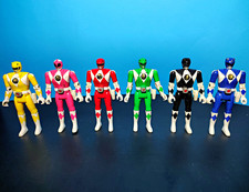 Vintage Bandai MMPR Power Rangers Flip Head Figures Action Figure Lot Complete picture