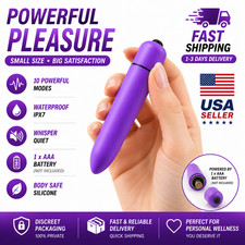 Women Mini Powerful Bullet Shape 10 Speed Personal Vibrating Neck Body Massage picture
