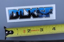 DLXSF Deluxe Distribution San Francisco Blue Z80A Vintage Skateboarding STICKER picture