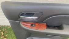 2010–2014 Chevy Tahoe GMC Yukon Rear Door Panels Pair Black Woodgrain OEM picture