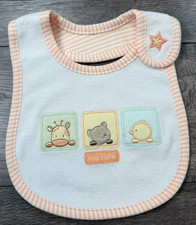Baby Girl Boy Clothes Nwot Vintage Carter's Giraffe,Bear,Duck Baby Bib picture