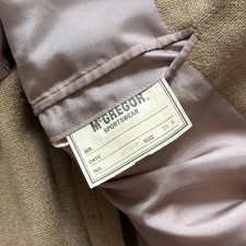 50s/60s MCGREGOR Hopsack Tweed Leather Patch Riding Jacket Sz 39R picture