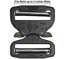 AustriAlpin 50mm Cobra Buckle Quick Release Dual Adjustable No Sew for Duty Belt picture