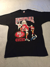 Vintage Fruit of the Loom San Francisco 49ers Joe Montana NFL “Unstoppable” XL picture