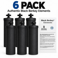 Berkey Authentic Black BB9-2 Water replacement Filters For Berkey 6 PACK picture