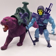 Vtg SKELETOR & PANTHOR Motu Masters Of The Universe He-Man Action Figures W-30 picture