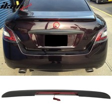 Fits 09-15 Nissan Maxima OE Style Matte Black Trunk Spoiler w/ LED Brake Light picture