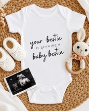 Promoted To Auntie Gift: Baby Grow, Cute Pregnancy Announcement Reveal Bodysuit picture