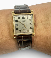 Universal Geneve 18k Watch Vintage Square Face Art Deco Manual Wind Watch picture