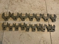 Snap On 17 Pc 1/2” Dr Metric Crowfoot Wrenches 20 - 46 mm incomplete picture