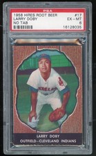 1958 Hires Root Beer Larry Doby HOF 17 PSA 6 Hall of Famer No Tab Looks Great picture