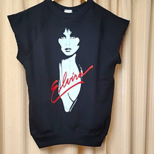 1983 Vintage Elvira Mistress of the Dark/sleeveless sweatshirt/medium picture