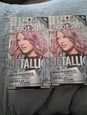 2x Schwarzkopf Got2b Metallics Haircolor, M84 sakura pink picture