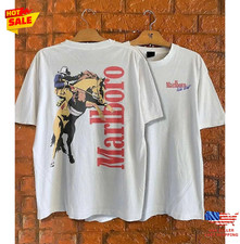 Vintage 1990s Marlboro Man shirt Cowboy T-Shirt1 picture