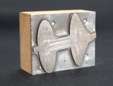 Antique Copper Printing Block American Type Founders Co. (PB19) picture