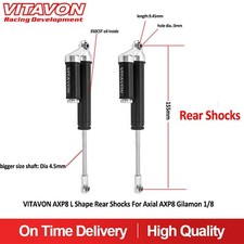 Vitavon AXP8 L Shape Rear Shocks 155mm For Axial AXP8 Gilamon 1/8 picture