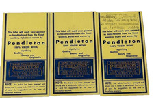 VTG Pendleton Woolen Mills Virgin Wool Tag Hand Tailored From Set of 3 picture