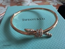 New.Knot Bangle 18K rose Gold DiamondTlfany&Co Sz 6.7 picture