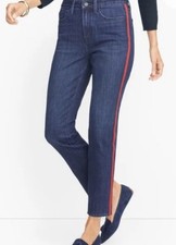 NWT Talbots Women’s Size 14W Blue Denim Cotton Blend Flawless Modern Ankle Jean picture