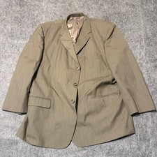 VTG Stanley Blacker Mens 52R Beige Khaki Wool Blend Blazer Sport Coat Big & Tall picture