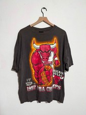 Vintage 1997 Chicago Bulls NBA Champs Graphic T-Shirt Size XL Changes picture