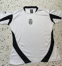 VTG Juventus FC Soccer Training Shirt Jersey White Black Size Small picture