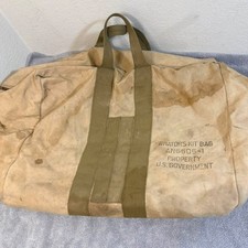 WWII USAAF AN6505-1 Aviator Kit Bag Named Lt Sandbakken Officer Stenciled picture