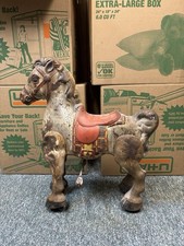 Antique Mobo Bronco Metal Horse by D. Sebel Childrens Riding Toy England 30” picture