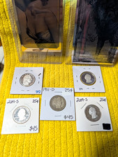 US Silver Quarter 25C .999 Fine Lot 1911-D, 2019-S & 2022-S Mixed picture
