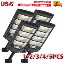 1-5PCS 12000LM Solar Street Lights Outdoor with Motion Sensor, Remote Control picture