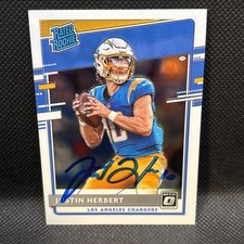 🔥 Autographed Panini 2020 Donruss Optic Rated Rookies Justin Herbert #153 RC picture