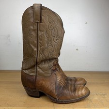 Vintage 1982 Justin 2776 Teju Lizard Cowboy Boots Mens 8 EE USA Exotic picture