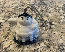 Japanese Sumo Wrestler Bell Vintage, Very Hard To Find Bell picture