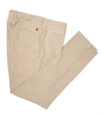 INCOTEX Striped Beige Dress Pants Stretch Cotton Slowear Slim Fit 36 (EU 52) picture