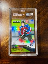 2019 Cale Makar RC TAG 10 - more rare Young Guns Rookie serial # GEM  (RC) RARE picture