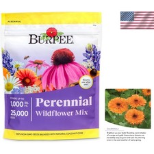 Burpee Wildflower 25,000 Bulk, 1 Bag, 18 Varieties of Non-Gmo Flower Seeds Polli picture