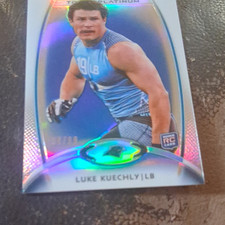 94/99 PLATINUM 2012 Luke Kuechly Panthers #137 Blue Refractor Rookie RC /99 picture