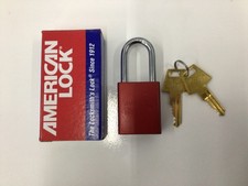 American Lock A1106RED  New In Box A1106 W/ Two Keys picture
